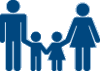 Family holding hands - icon